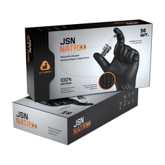 JETA PRO JSN NATRIX ультрапрочные нитриловые перчатки, черные, XL (1шт)
