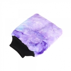 PURESTAR Color-pop wash mitt (20x25cm) Плюшевая особомягкая рукавица для мойки, пурпурная