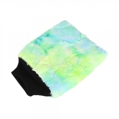 PURESTAR Color-pop wash mitt (20x25cm) Плюшевая особомягкая рукавица для мойки, зеленая